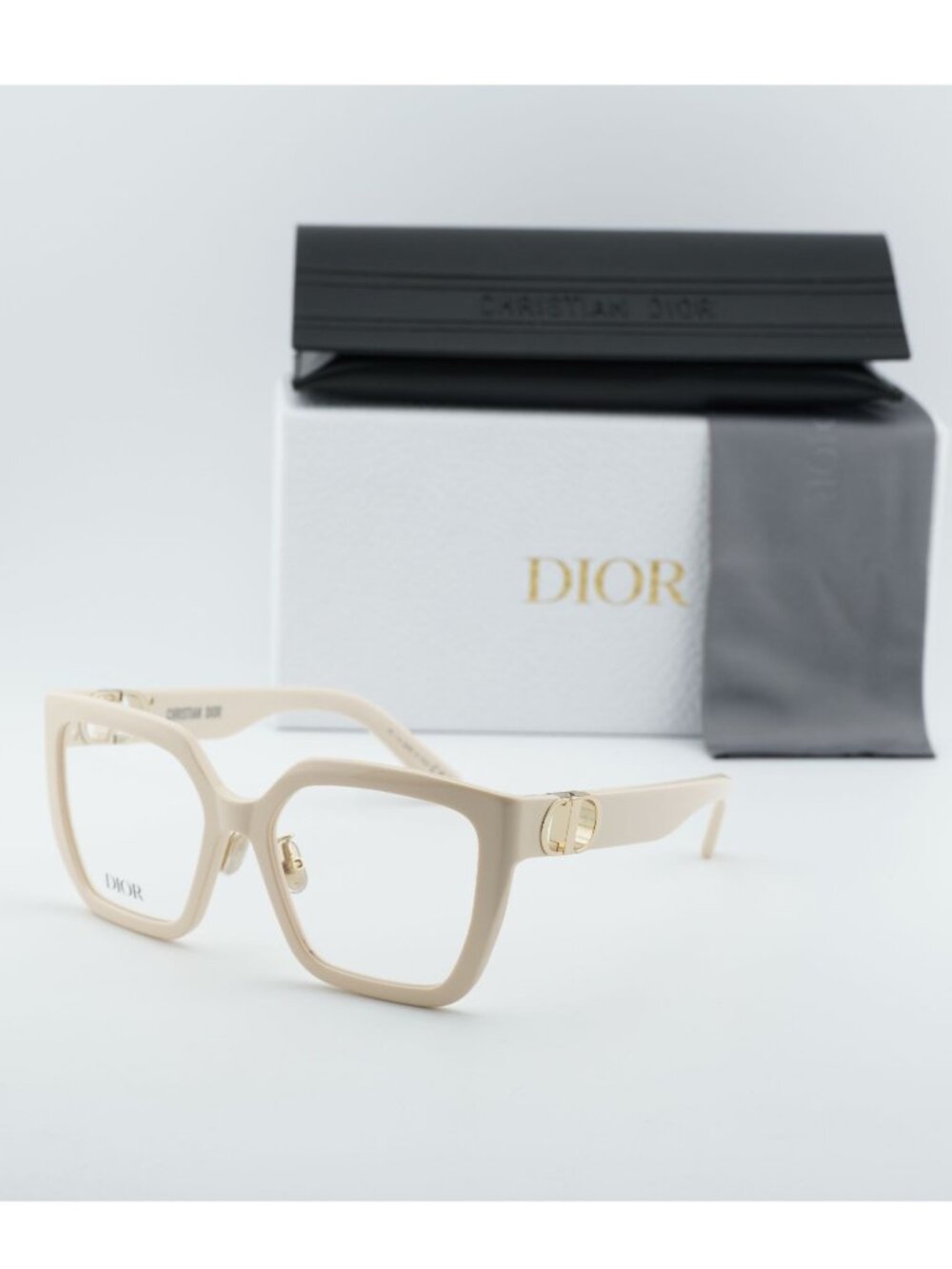 Dior 30MONTAIGNEO S1F 9500 Square Eyeglasses 55mm - Ivory